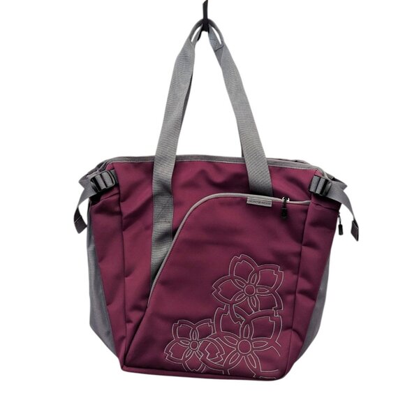 Bontrager Vella Vana Purple Merlot Wine Canvas Bike Pannier Cycling Bag - Picture 1 of 7